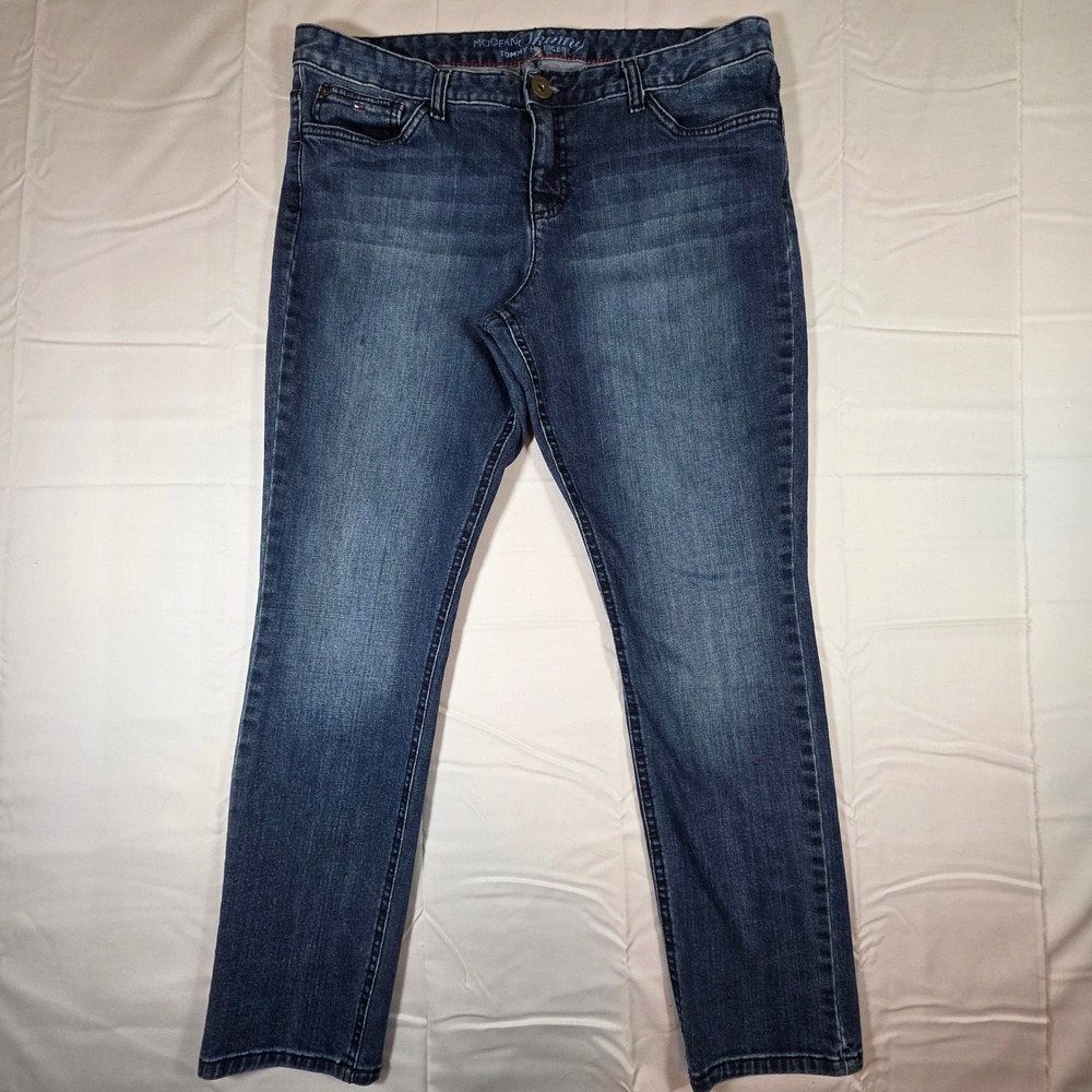 Tommy Hilfiger Modern Skinny Jeans Womens 14R Medium Wash Denim Pants